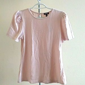 NWT Express Rib Knit Pink Top (M)